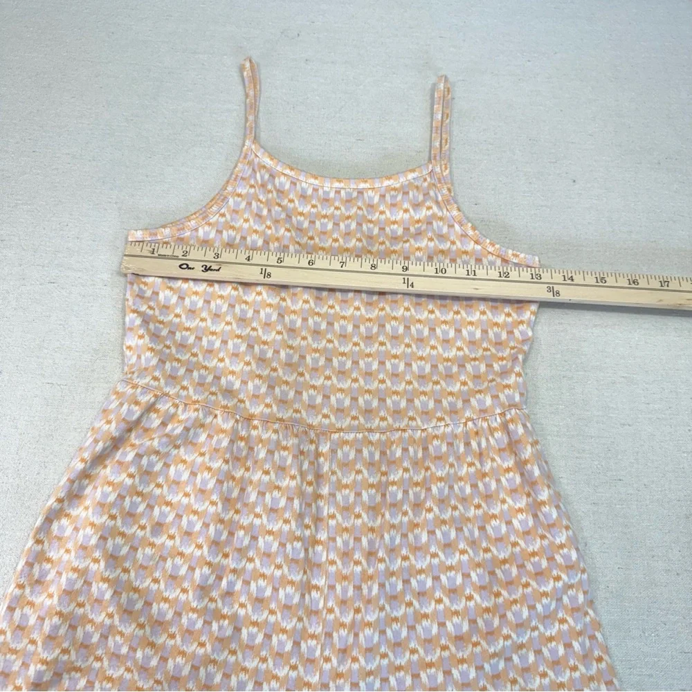Carter’s Girls Patterned Romper - Cream and Orange - Size 10/10A